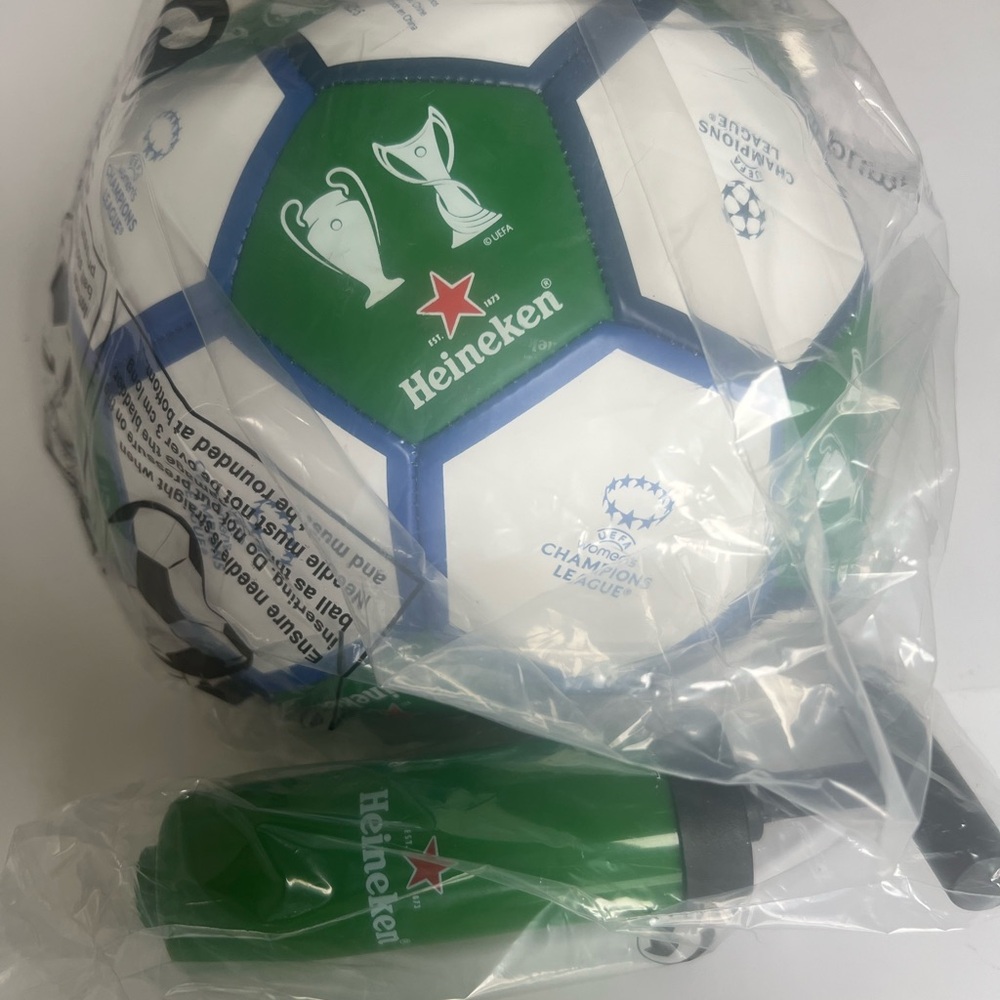 Heineken Beer Soccer Ball & Pump UEFA / Womens Champions League NEW Football